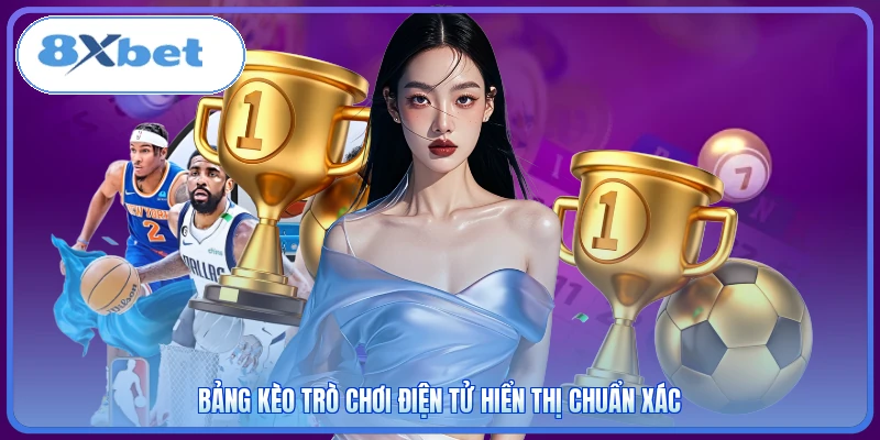 Bảng kèo trò chơi điện tử hiển thị chuẩn xác
