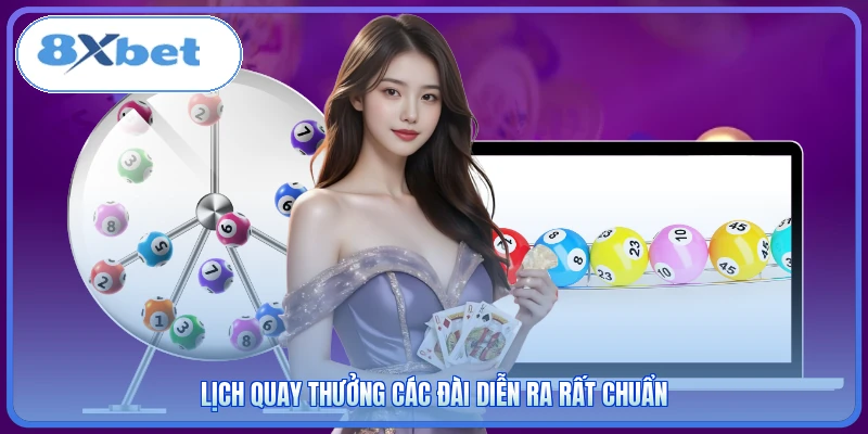 Lịch quay thưởng các đài diễn ra rất chuẩn